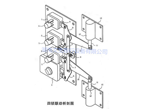 四鎖聯(lián)動部析圖